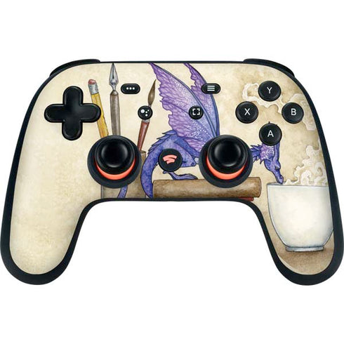 Amy Brown Whats in Here Coffee Dragon Google Stadia Controller Skin