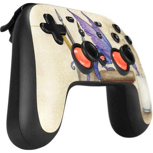 Amy Brown Whats in Here Coffee Dragon Google Stadia Controller Skin