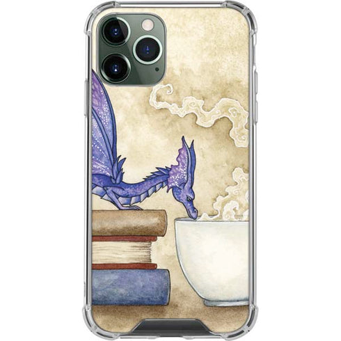 Whats in Here Coffee Dragon by Amy Brown iPhone 11 Pro Max Clear Case