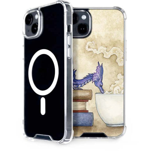 Whats in Here Coffee Dragon by Amy Brown iPhone 15 Plus MagSafe Case