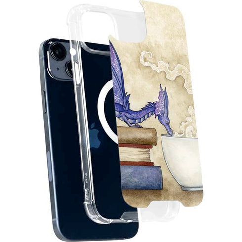 Whats in Here Coffee Dragon by Amy Brown iPhone 15 Plus MagSafe Case