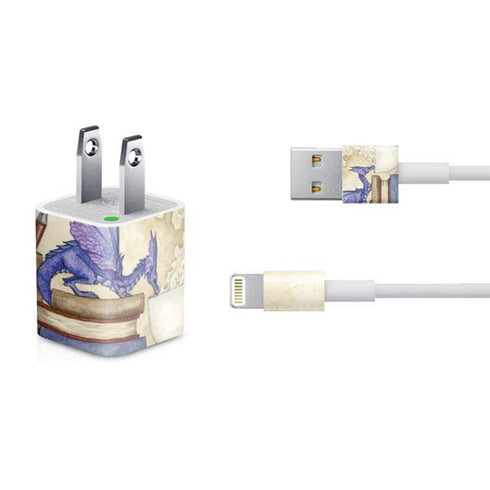 Amy Brown Whats in Here Coffee Dragon iPhone Charger (5W USB) Skin