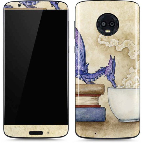 Amy Brown Whats in Here Coffee Dragon Moto G6 Skin