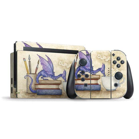 Amy Brown Whats in Here Coffee Dragon Nintendo Switch Bundle Skin
