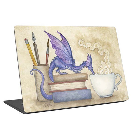 Amy Brown Whats in Here Coffee Dragon Universal Laptop 11in (8.8 x 6.2in) Skin