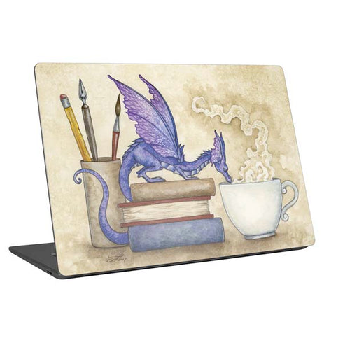 Amy Brown Whats in Here Coffee Dragon Universal Laptop 12in (9.8 x 6.8in) Skin