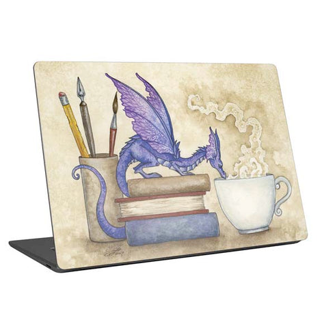 Amy Brown Whats in Here Coffee Dragon Universal Laptop 16in (13 x 9.4in) Skin