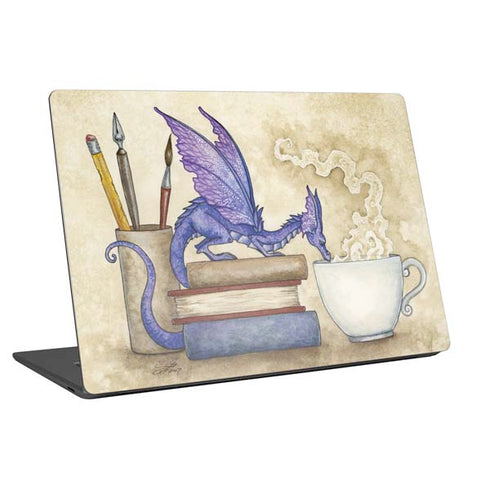 Amy Brown Whats in Here Coffee Dragon Universal Laptop 17in (13.8 x 10in) Skin
