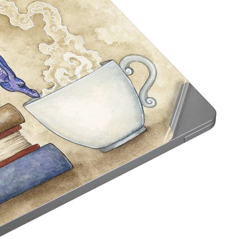 Amy Brown Whats in Here Coffee Dragon Universal Laptop 18in (14.6 x 10.6in) Skin