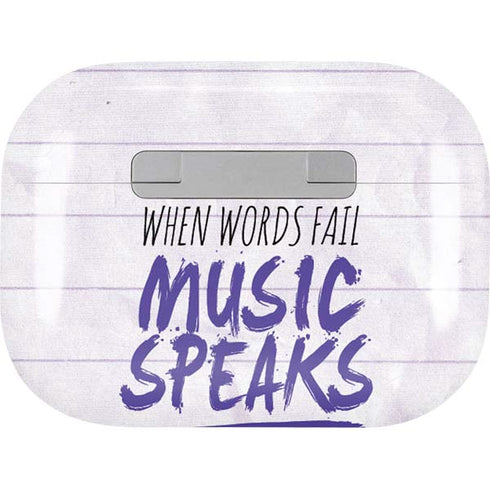 When Words Fail Music Speaks AirPods Pro 2nd Gen Skin