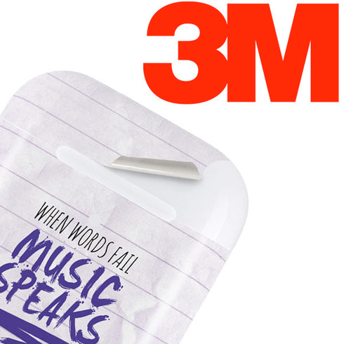 When Words Fail Music Speaks Apple AirPods 2 Skin