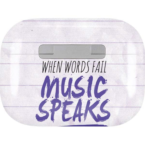 When Words Fail Music Speaks Apple AirPods Pro Skin