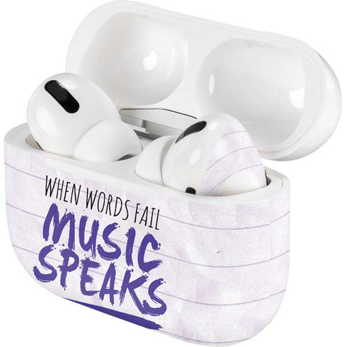 When Words Fail Music Speaks Apple AirPods Pro Skin