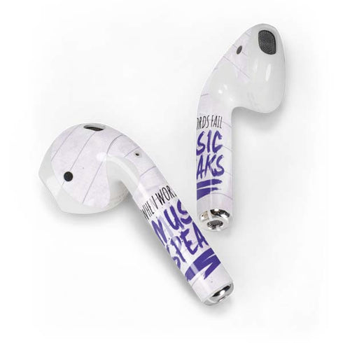 When Words Fail Music Speaks Apple AirPods Skin