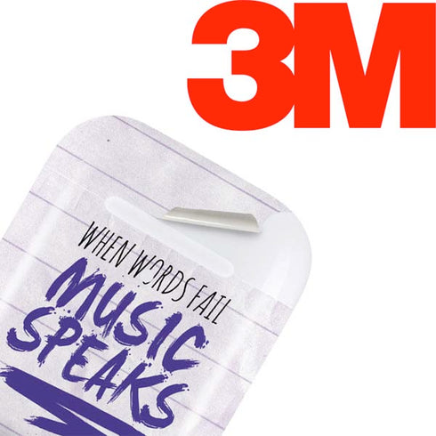 When Words Fail Music Speaks Apple AirPods Skin