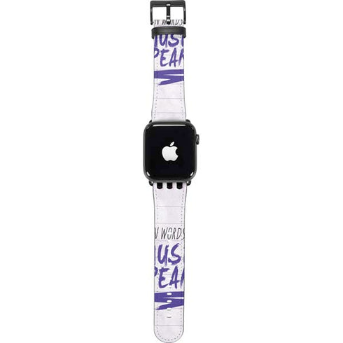 When Words Fail Music Speaks Apple Watch Band 38-40mm