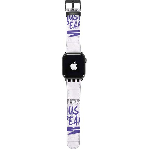 When Words Fail Music Speaks Apple Watch Band 42-44mm