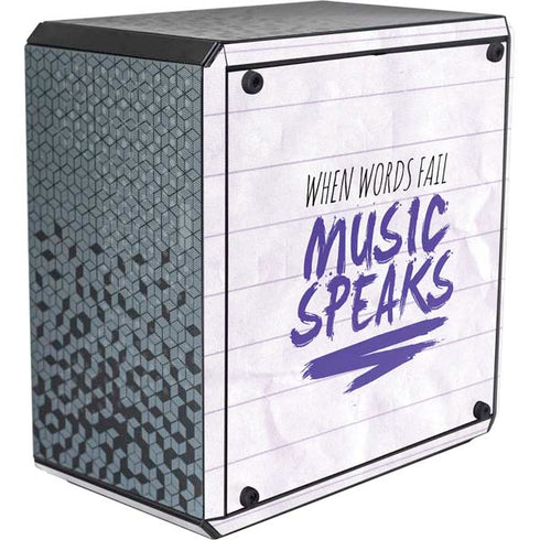 When Words Fail Music Speaks Cooler Master MasterBox Q300L Mini Tower Skin