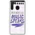 When Words Fail Music Speaks Galaxy A21 Clear Case