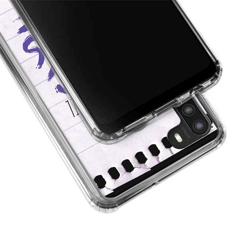 When Words Fail Music Speaks Galaxy A21 Clear Case