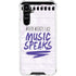 When Words Fail Music Speaks Galaxy A54 5G Clear Case