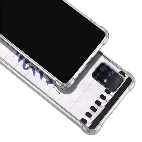 When Words Fail Music Speaks Galaxy A71 5G Clear Case