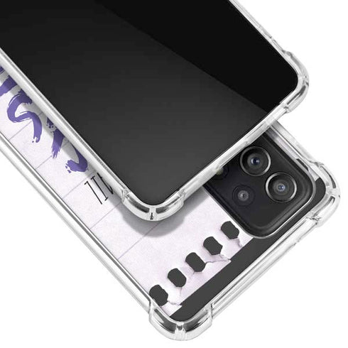 When Words Fail Music Speaks Galaxy A72 5G Clear Case