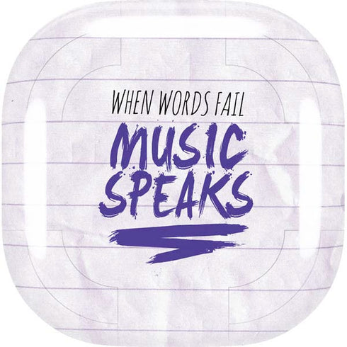 When Words Fail Music Speaks Galaxy Buds Live Skin