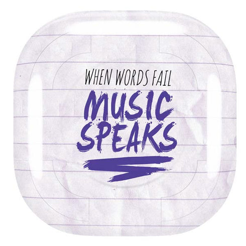 When Words Fail Music Speaks Galaxy Buds Live Skin