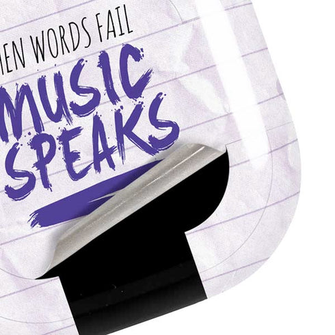 When Words Fail Music Speaks Galaxy Buds Live Skin