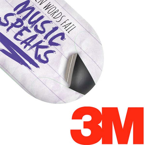 When Words Fail Music Speaks Galaxy Buds Skin