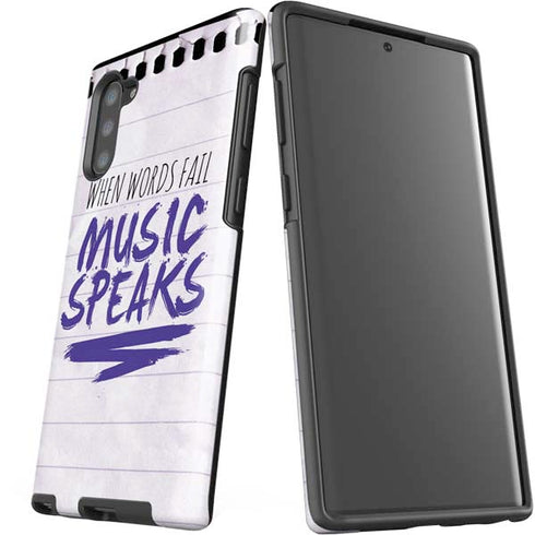 When Words Fail Music Speaks Galaxy Note 10 Pro Case