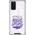 When Words Fail Music Speaks Galaxy Note20 5G Clear Case