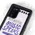 When Words Fail Music Speaks Galaxy Note20 5G Waterproof Case