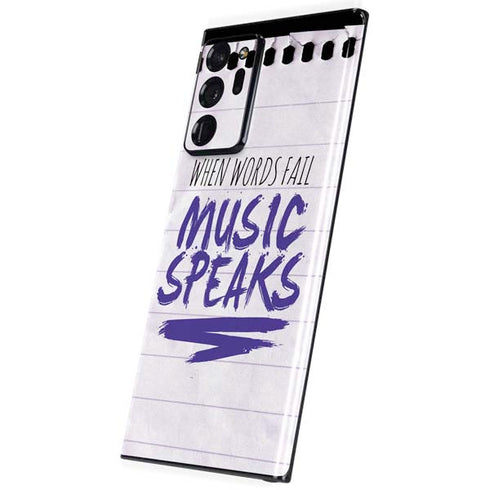 When Words Fail Music Speaks Galaxy Note20 Ultra 5G Skin