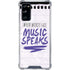 When Words Fail Music Speaks Galaxy S20 FE Clear Case