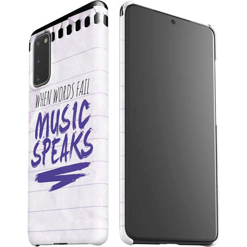 When Words Fail Music Speaks Galaxy S20 Lite Case