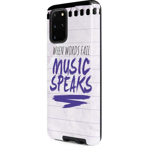 When Words Fail Music Speaks Galaxy S20 Plus Pro Case
