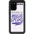 When Words Fail Music Speaks Galaxy S20 Plus Waterproof Case
