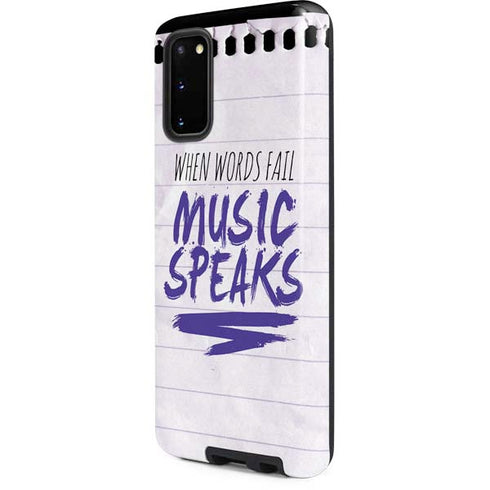 When Words Fail Music Speaks Galaxy S20 Pro Case
