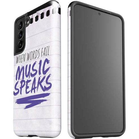 When Words Fail Music Speaks Galaxy S21 5G Pro Case