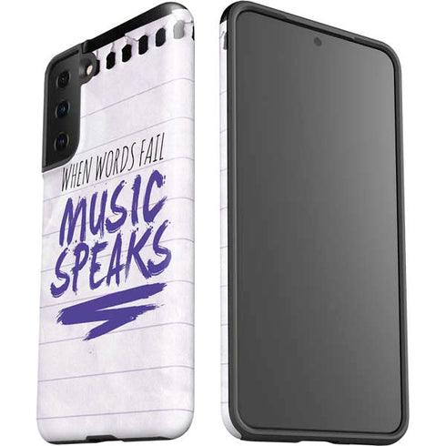 When Words Fail Music Speaks Galaxy S21 Plus 5G Pro Case