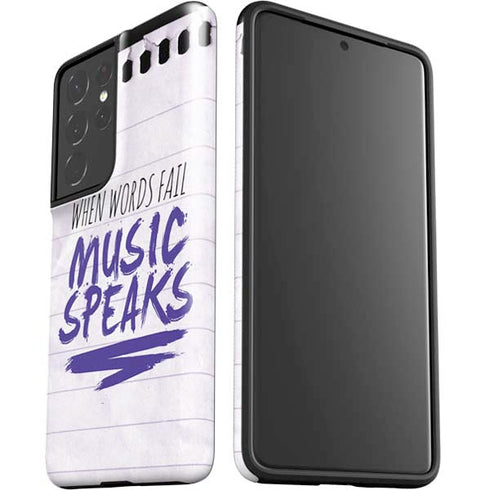When Words Fail Music Speaks Galaxy S21 Ultra 5G Pro Case