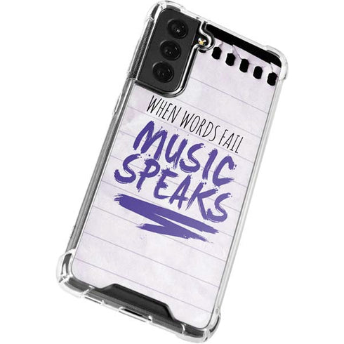 When Words Fail Music Speaks Galaxy S22 Plus Clear Case