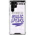 When Words Fail Music Speaks Galaxy S22 Ultra Clear Case