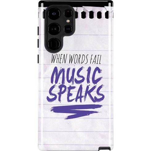 When Words Fail Music Speaks Galaxy S22 Ultra Pro Case
