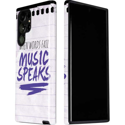 When Words Fail Music Speaks Galaxy S22 Ultra Pro Case