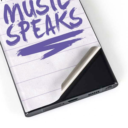 When Words Fail Music Speaks Galaxy S22 Ultra Skin