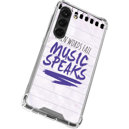 When Words Fail Music Speaks Galaxy S23 Clear Case
