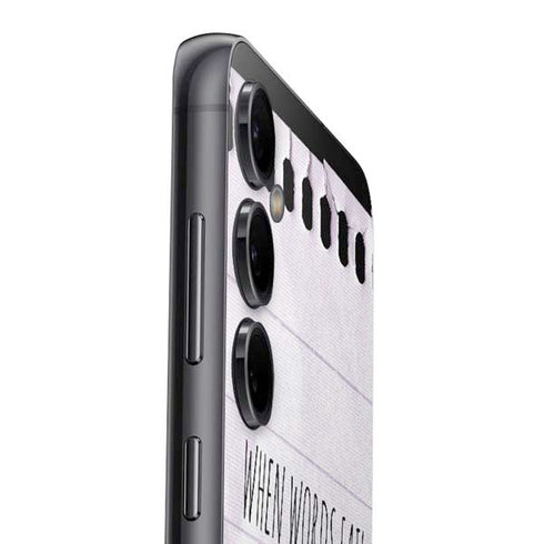 When Words Fail Music Speaks Galaxy S23 FE Skin